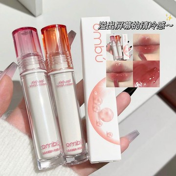 韓系水潤嘟嘟唇蜜 唇釉 唇膏 純欲清冷嘟嘟唇 冰透鏡面顯白唇釉 保濕潤唇 快速成膜不沾杯 唇釉 偽素顏唇膏 滋潤保濕