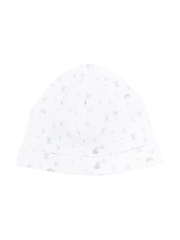 Tartine Et Chocolat - hedgehog-print ribbed beanie - kids - Cotton - S2 - White