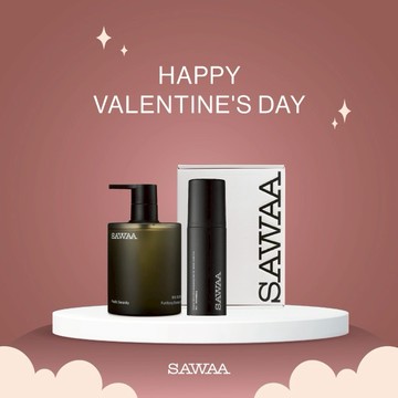 ［快速出貨］【SAWAA】情人節禮物❤️頭髮修護保養禮盒(髮油+洗髮露+白色小禮盒)