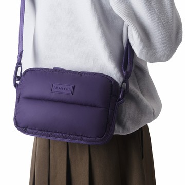 無縫空氣斜背包-深紫