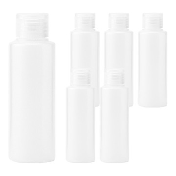 MUJI 無印良品 PE分裝瓶 OneTouch蓋  透明色  6個