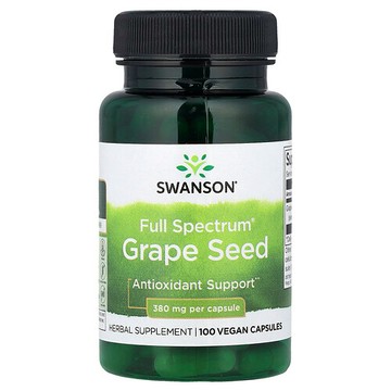 Swanson Vitamins, 多面® 葡萄籽，380 毫克，100 粒全素膠囊