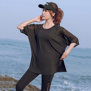 比基尼妮.風京涼感上衣可內搭泳衣單罩衫(M-4L)