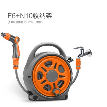 水管車/水管收納車 汽車用高壓噴頭增壓洗車水槍澆花神器軟管家用水管收納架網紅爆款【HZ61801】