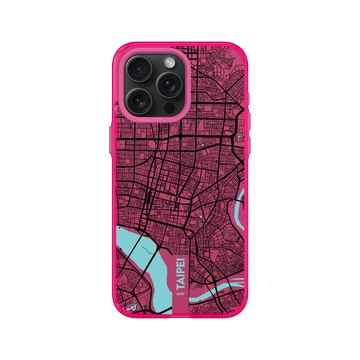 iPhone 15 Pro Max Clear 粉漾桃 - JOCR - Taipei (Black Logo)