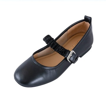 DIANA 氣質簡約鑽細帶瑪莉珍低跟鞋 黑色 #54714