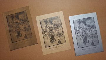 winter 2002 venezia 義大利威尼斯聖馬可廣場教堂旅行寫生明信片