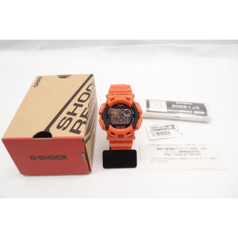 ☆未使用☆G-SHOCK腕時計GULFMAN GW-9100R-4JF オレンジムーブメント ...