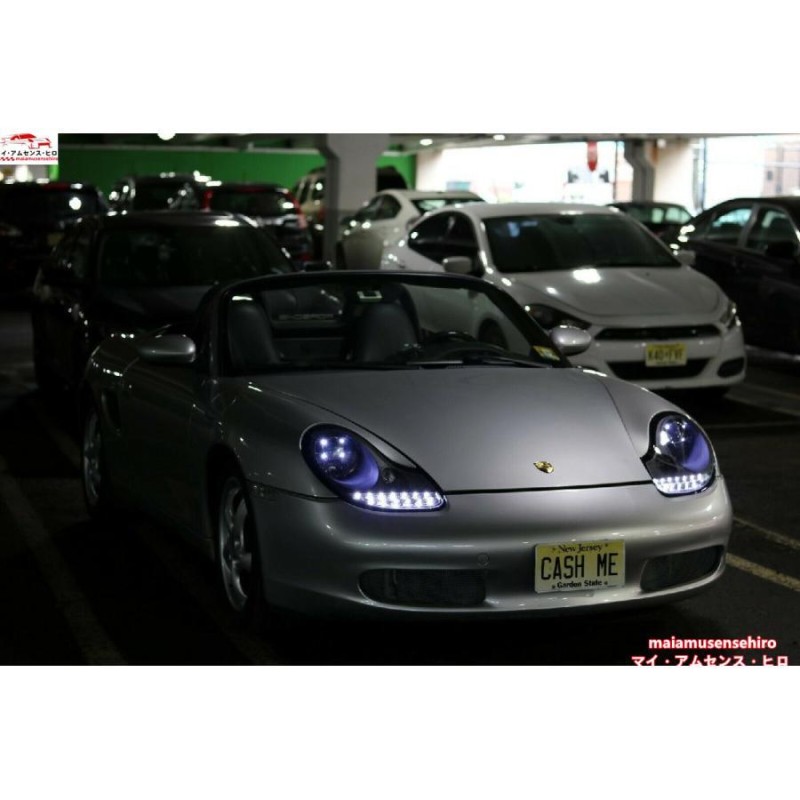 ポルシェ 911 996 カレラ 前期 98?02 / 986 ボクスター 96?04 ハロゲン車 プロジェクター ヘッドライト/ランプ  ブラック/クリア | LINEブランドカタログ