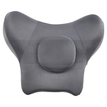 SUnORO 記憶棉護腰靠墊 舒適護腰 科學分區 貼合腰部曲線 辦公家用車用  墨染灰  40 x 30 x 14cm