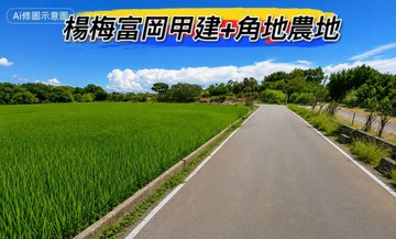 獨家楊梅富岡方正 農地+建角地｜桃園市楊梅區富岡段