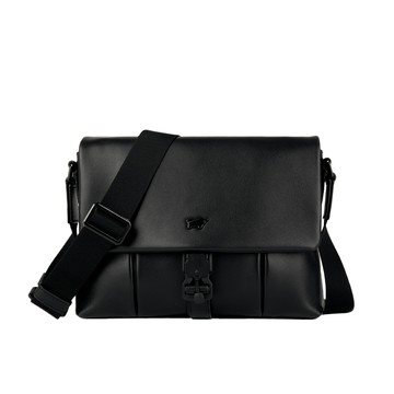 BRAUN BUFFEL 台灣總代理 瓦拉頓-A 小橫式斜背包-黑色/BF568-61-BK