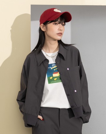 ➤機能輕盈透氣大口袋繭型襯衫(兩色)