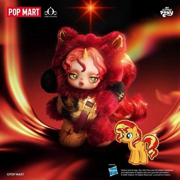 🔥臺灣最低價🔥POPMART泡泡瑪特θSKULLPANDA × 小馬寶莉系列毛絨公仔掛件盲盒
