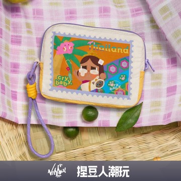 【台灣現貨&預購】官方正品 Popmart 泡泡瑪特 泰國限定 Crybaby 哭娃 迷你包 收納包 購物袋 護照包