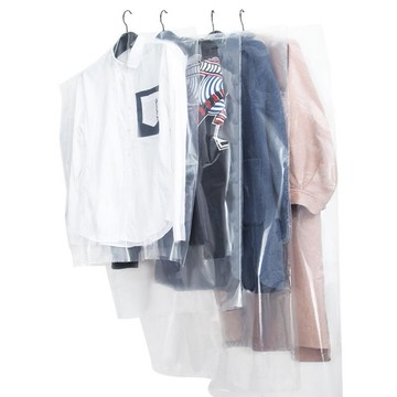 一次性衣物防塵袋90x60 10入 透明衣物收納袋 西服防塵罩 乾洗店用全身衣罩【DH436】  123便利屋