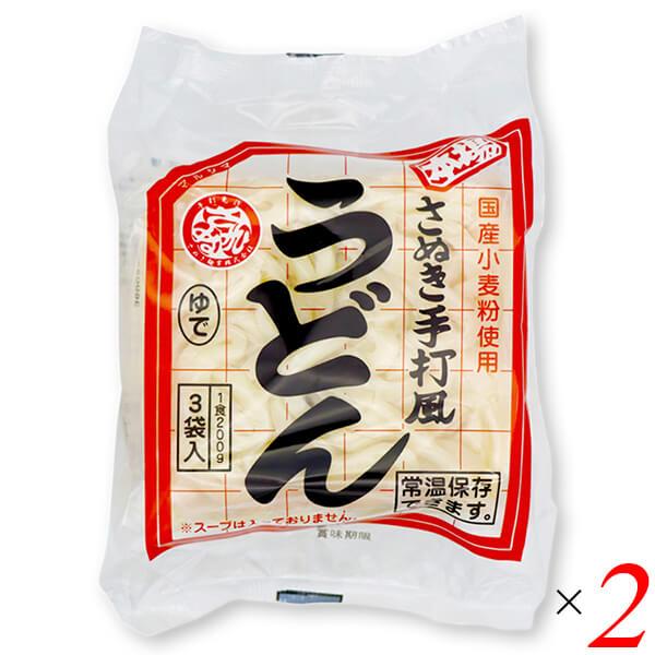 うどん 常温 うどん麺 マルシマ さぬきゆでうどん3食セット(スープなし)600g(200gx3袋) 2個セット