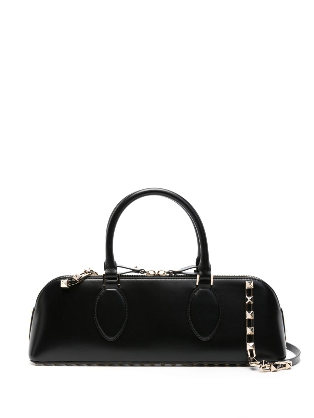 Valentino Garavani - Rockstud East-West leather tote bag - women - Calf Leather - One Size - Black