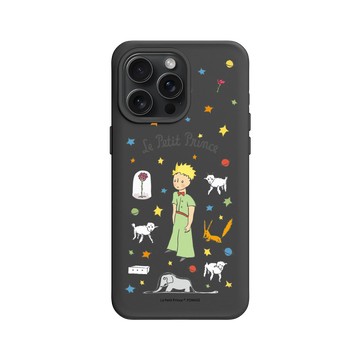 iPhone 15 Pro Max SolidX 黑 - Le Petit Prince 小王子 - 小王子與朋友們 - 插畫圖鑑