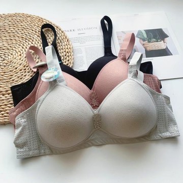 無鋼圈大碼內衣中老年媽媽款乳膠養護105B 100BC薄款透氣大骨架文