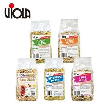 【Viola】德國原裝天然穀片1000g 原味/水果/綜合水果/早餐穀片/綜合穀粒