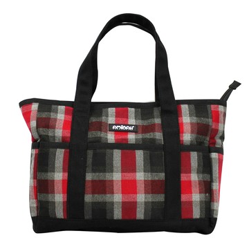 AMINAH-蘇格蘭紋手提包