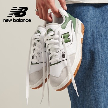 【New Balance】 復古鞋_綠白色_中性_BB550ESB-D楦