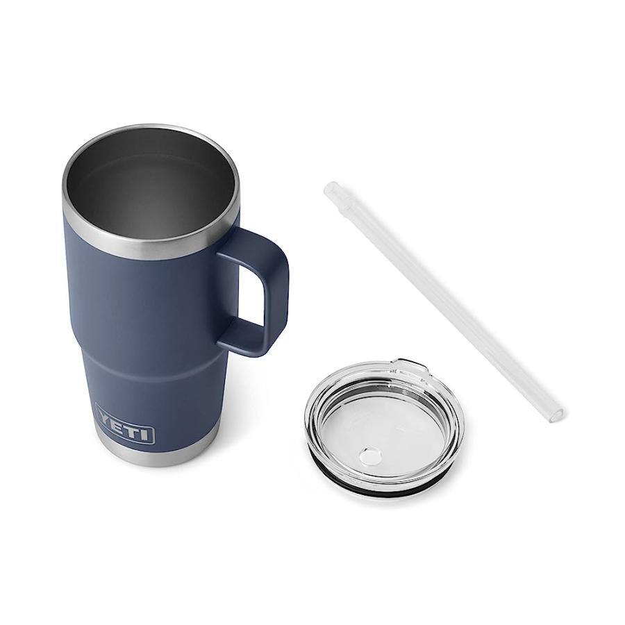 YETI RAMBLER 25 OZ STRAW MUG, VACUUM INSULATED, STAINLESS STEEL, NAVY