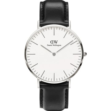 Daniel Wellington DW 女錶-36mm/銀框 Classic Sheffield 經典極簡美學手錶 DW00100053