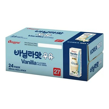 Binggrae 香草牛奶 保久調味乳 200毫升 X 24入