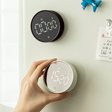 日本 霜山 多功能旋轉定時磁吸式計時器 大螢幕 音量可調節