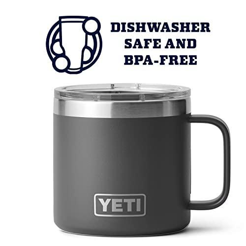 YETI Rambler 14 oz Mug, Vacuum Insulated, Stainless Steel with MagSlider Li