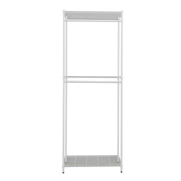 【dayneeds】輕型 70x45x210公分 三層烤漆雙桿衣櫥白色