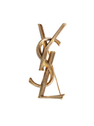 saint laurent "cassandra snake" brooch