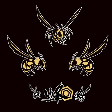 反光屋FKW 虎頭蜂 蜜蜂 車貼 反光貼紙 防水耐曬 曼巴 MMBCU DRG JETSL TIG 勁戰6.5代 通用