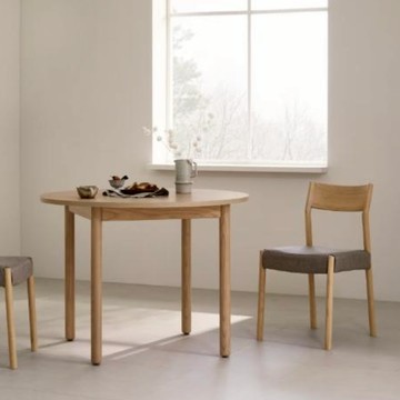 【iloom 怡倫家居】REMA 1000型圓餐桌 LPM材質 餐桌 圓桌 桌子 木桌 小桌