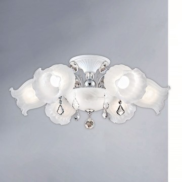 E27經典風半吸頂六燈 B61-13-63614