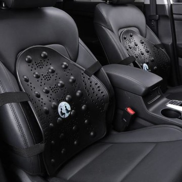 汽車腰靠夏季靠枕車載辦公座椅墊夏天車用靠墊車用腰托透氣雙背墊
