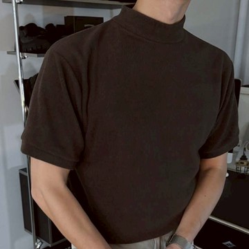 【Metanoia】🇰🇷韓製 半高領抓絨打底短袖