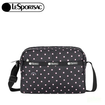 LeSportsac DANIELLA CROSSBODY 拉鍊斜背包 側背包 送禮-粉色點滴