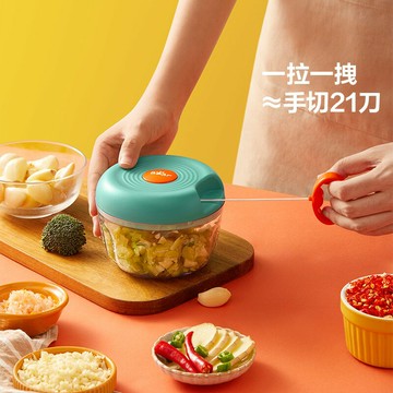 小熊蒜泥神器手動拉蒜器蒜泥機搗蒜泥打蒜蓉切蒜大蒜攪碎器家用