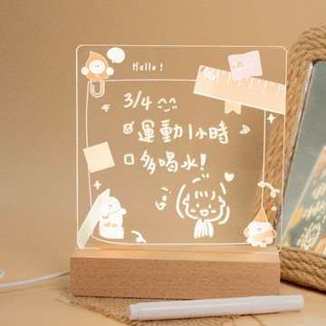 非客製商品 壓克力留言板 發光留言板 de.a 滴ㄟ