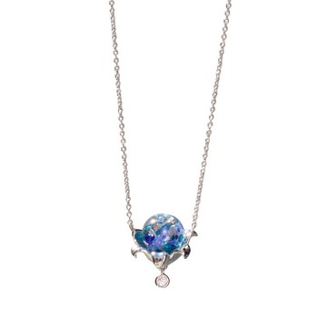 Side Of Flowers 雪球項鍊