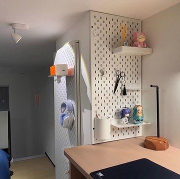 【店家優選】孔金屬不鏽鋼壁掛裝飾桌面廚房收納上牆掛板