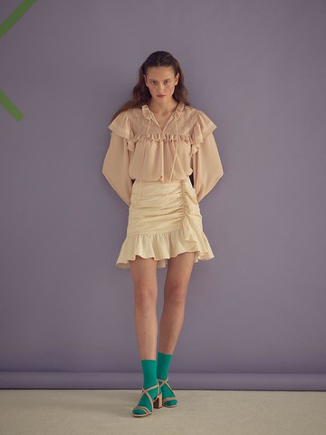 JACQUARD COTTON SKIRT