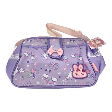 UM 肩背包 星星獨角獸兔子圖案  23 x 12 x 18cm  夢幻紫  1個