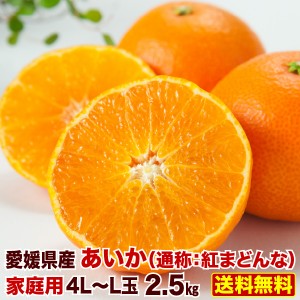 早期予約 みかん 愛媛県産 愛果 あいか ご家庭用 2.5kg 4L～2Lサイズ 混合 10玉前後 送料無料 J常