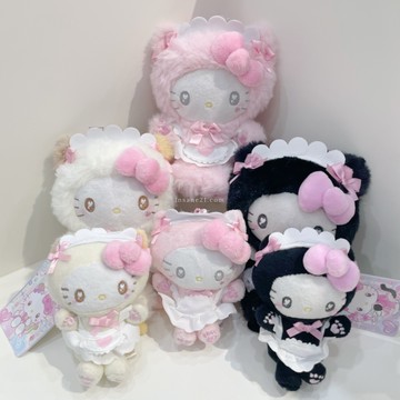 SANRIO 三麗鷗 貓貓女僕 絨毛吊飾 兩款 貓咪 HELLO KITTY