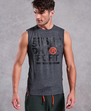 Superdry Men's Men's Core Graphic Tank Top Black / Black/White Twist - Size: S