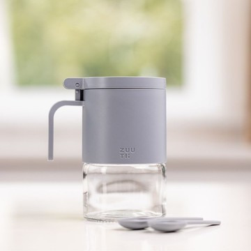 Zuutii 防潮玻璃調味料罐 - 淺灰色